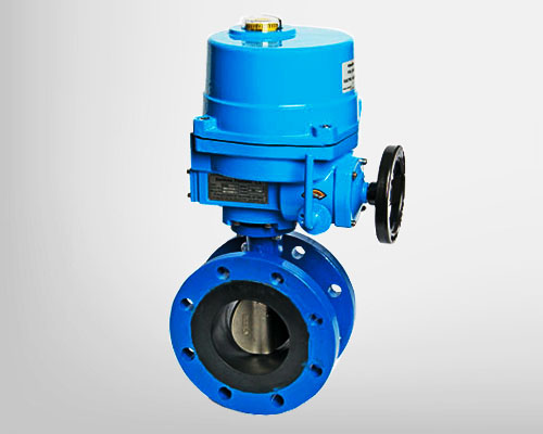 Van bướm mặt bích điều khiển điện