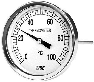 đồng hồ đo nhiệt độ inox chân sau